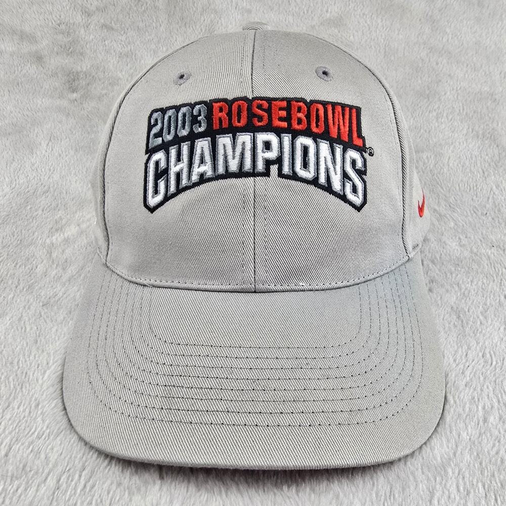 Oklahoma Sooners‎ 2003 Rose Bowl Champions Ball Cap Hat Adjustable Vintage Y2K